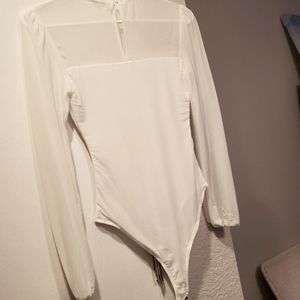 Large white body suit